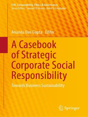 cover image of A Casebook of Strategic Corporate Social Responsibility